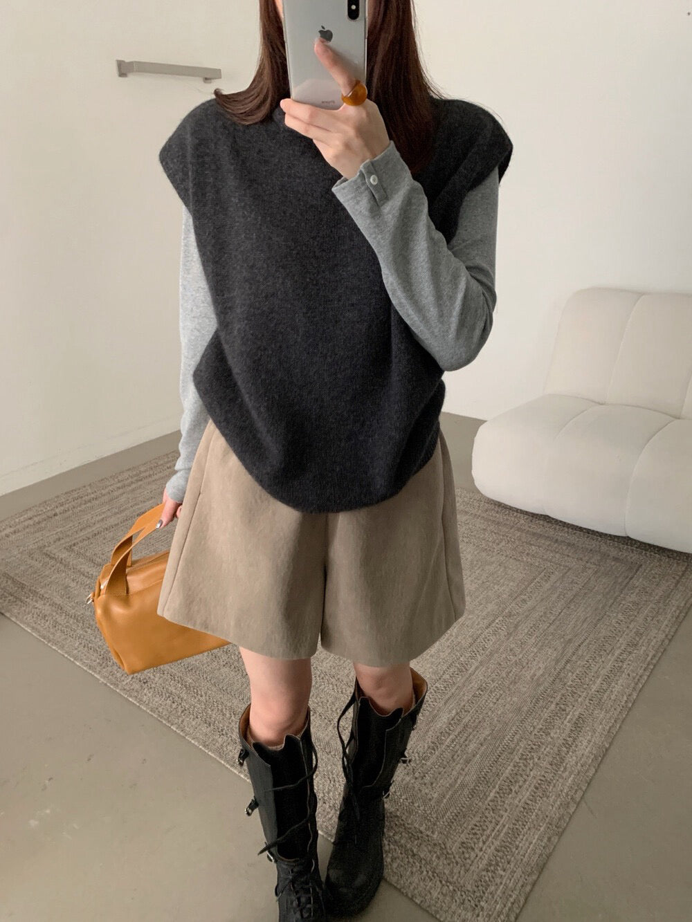 // raccoon+wool垂垂領疊穿必入小短袖NT