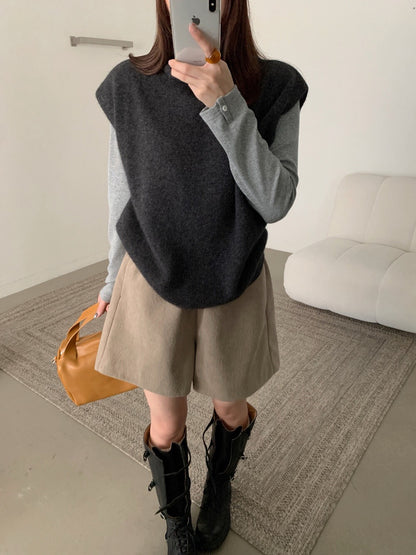 // raccoon+wool垂垂領疊穿必入小短袖NT