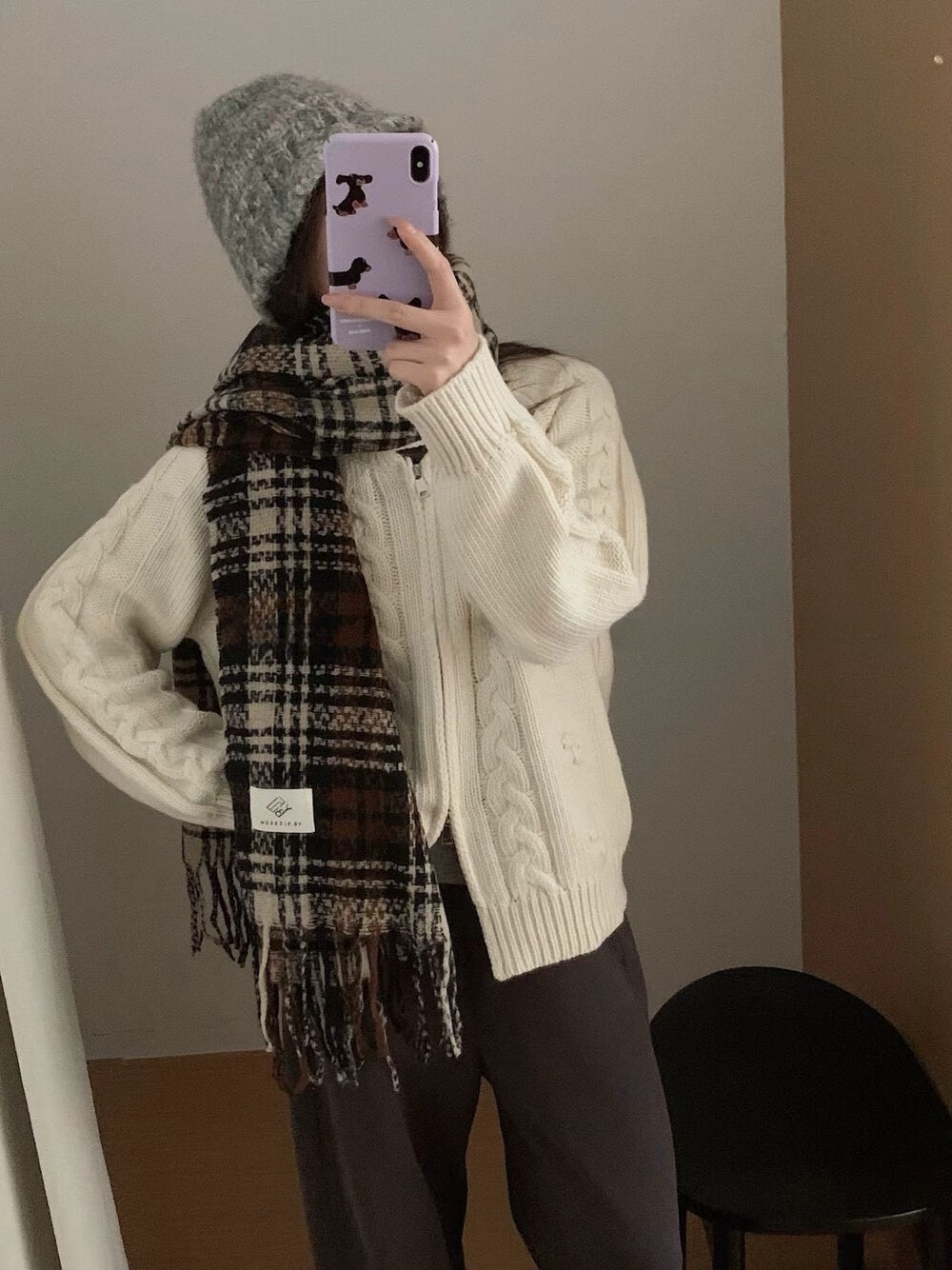 // 可立領麻花上下拉鍊CD