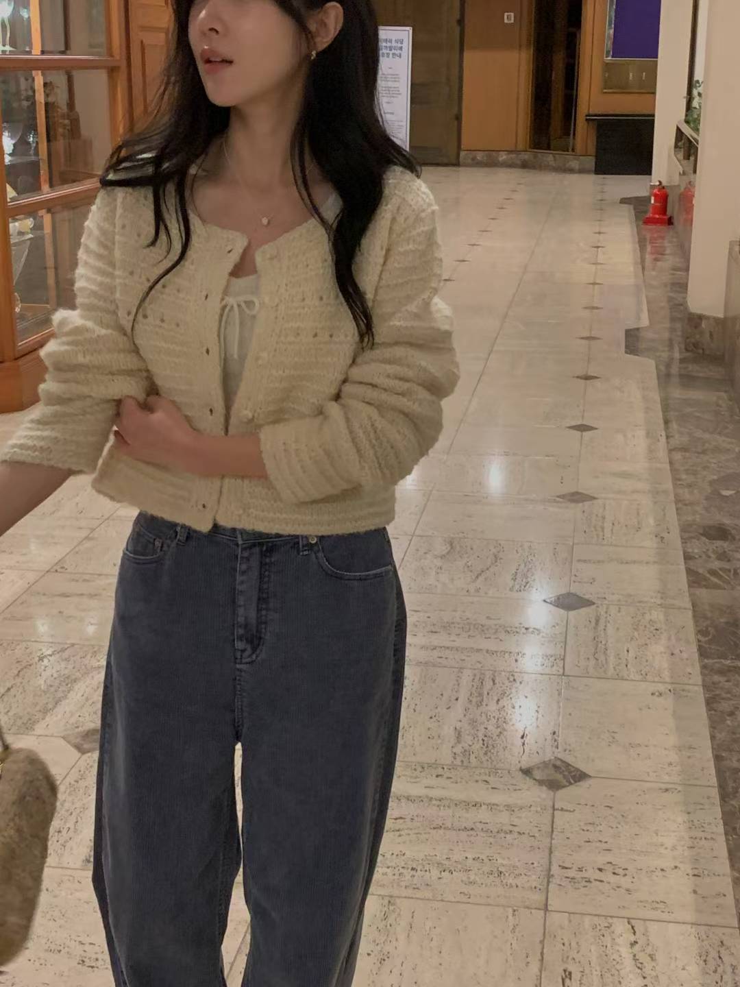 // 超美織紋短款羊毛CD