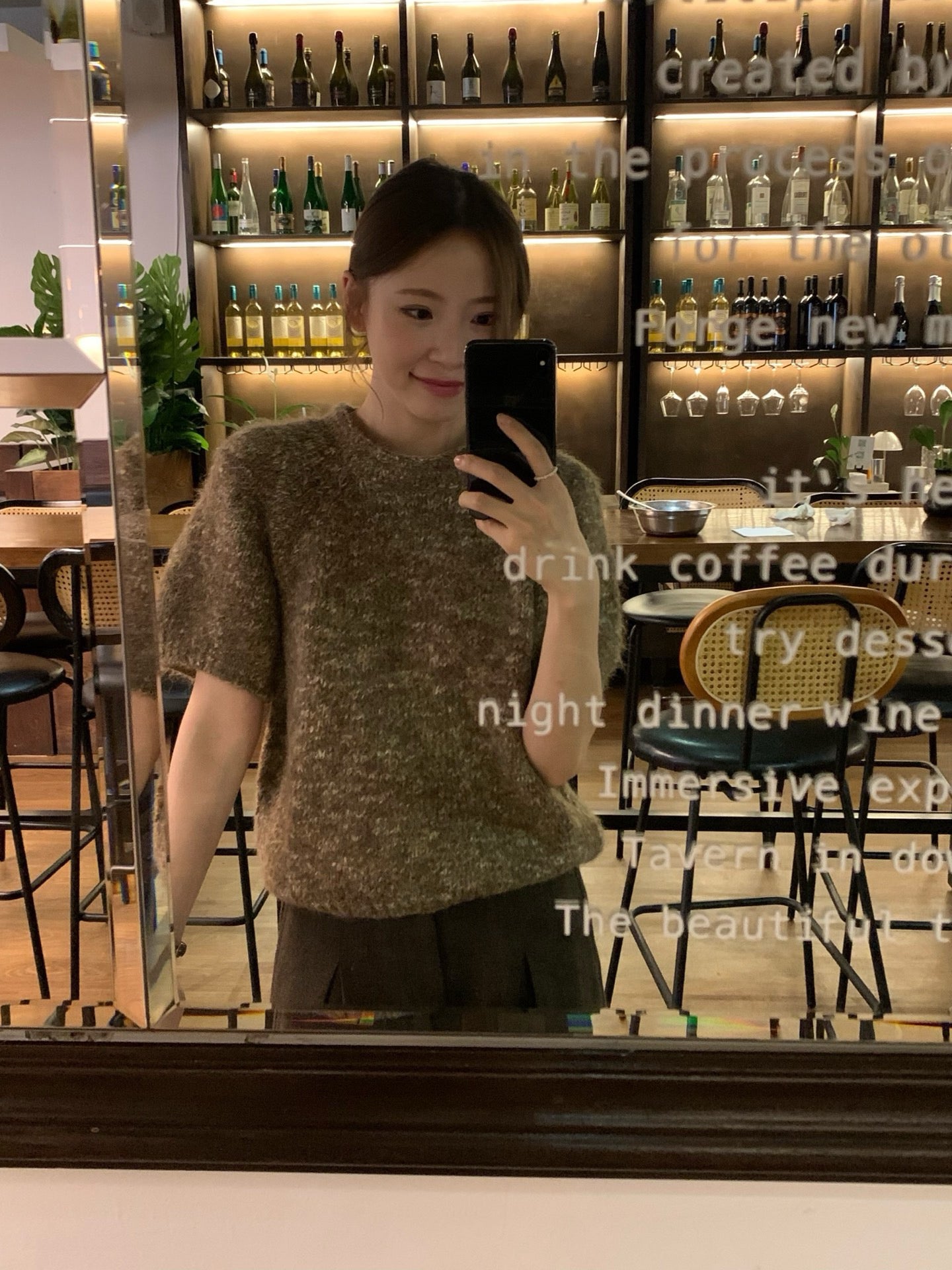 // 10%wool超軟糯混針短袖NT