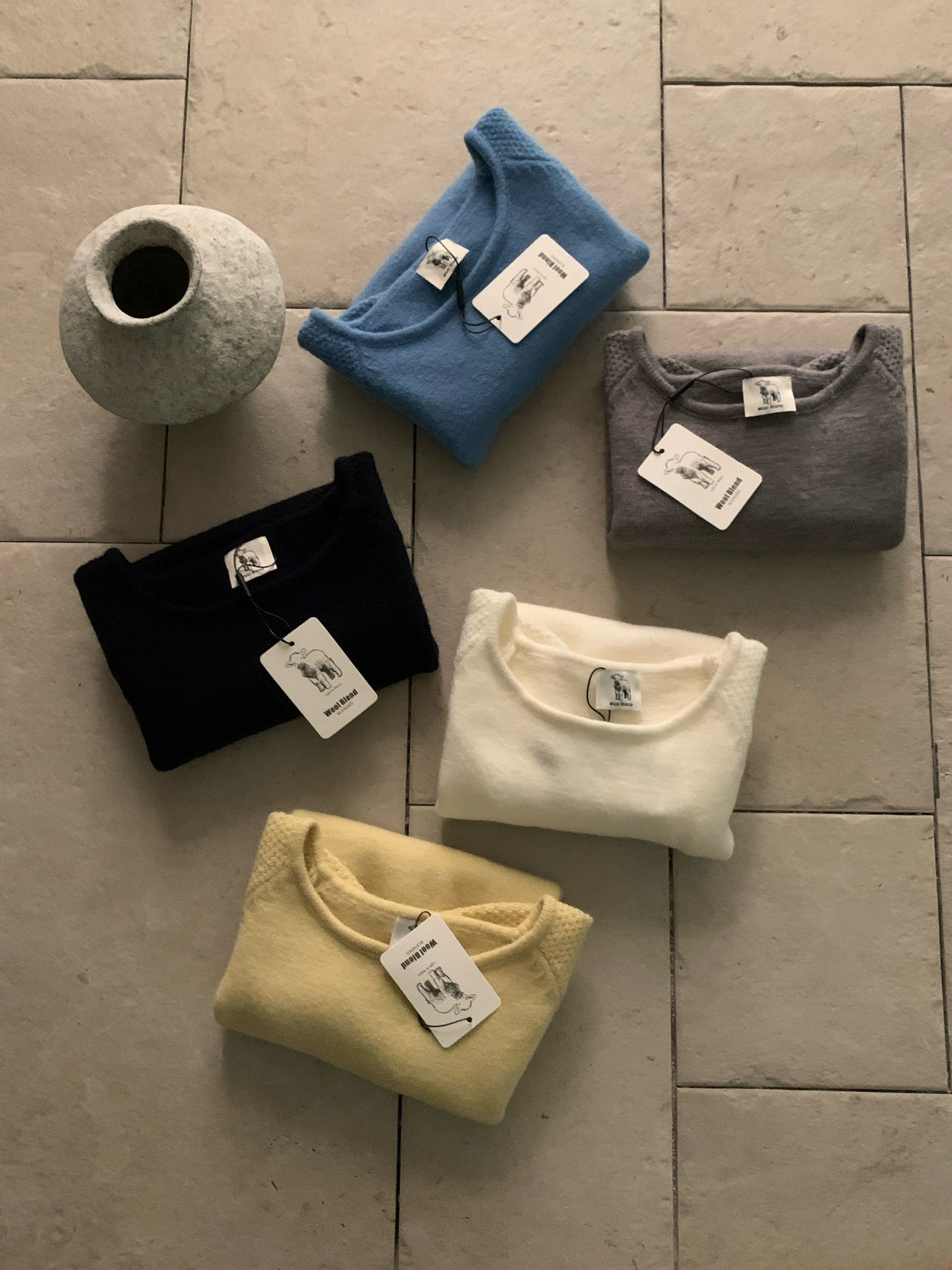 // 拼袖織紋落肩短袖NT