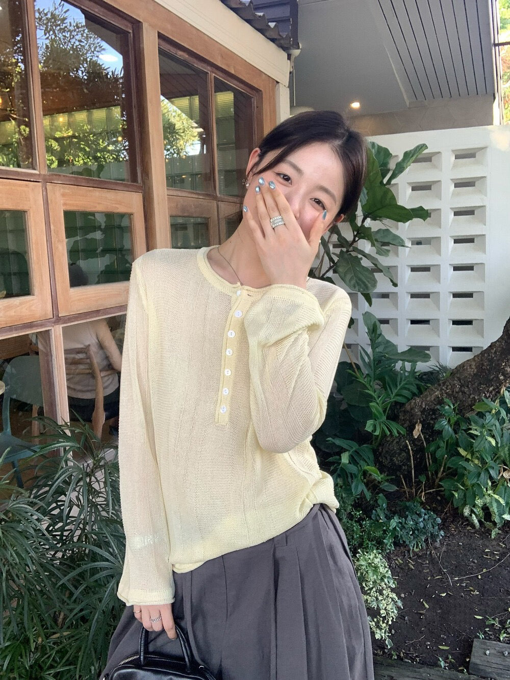 🏹 亨利領lyocell拼織紋鈕扣NT