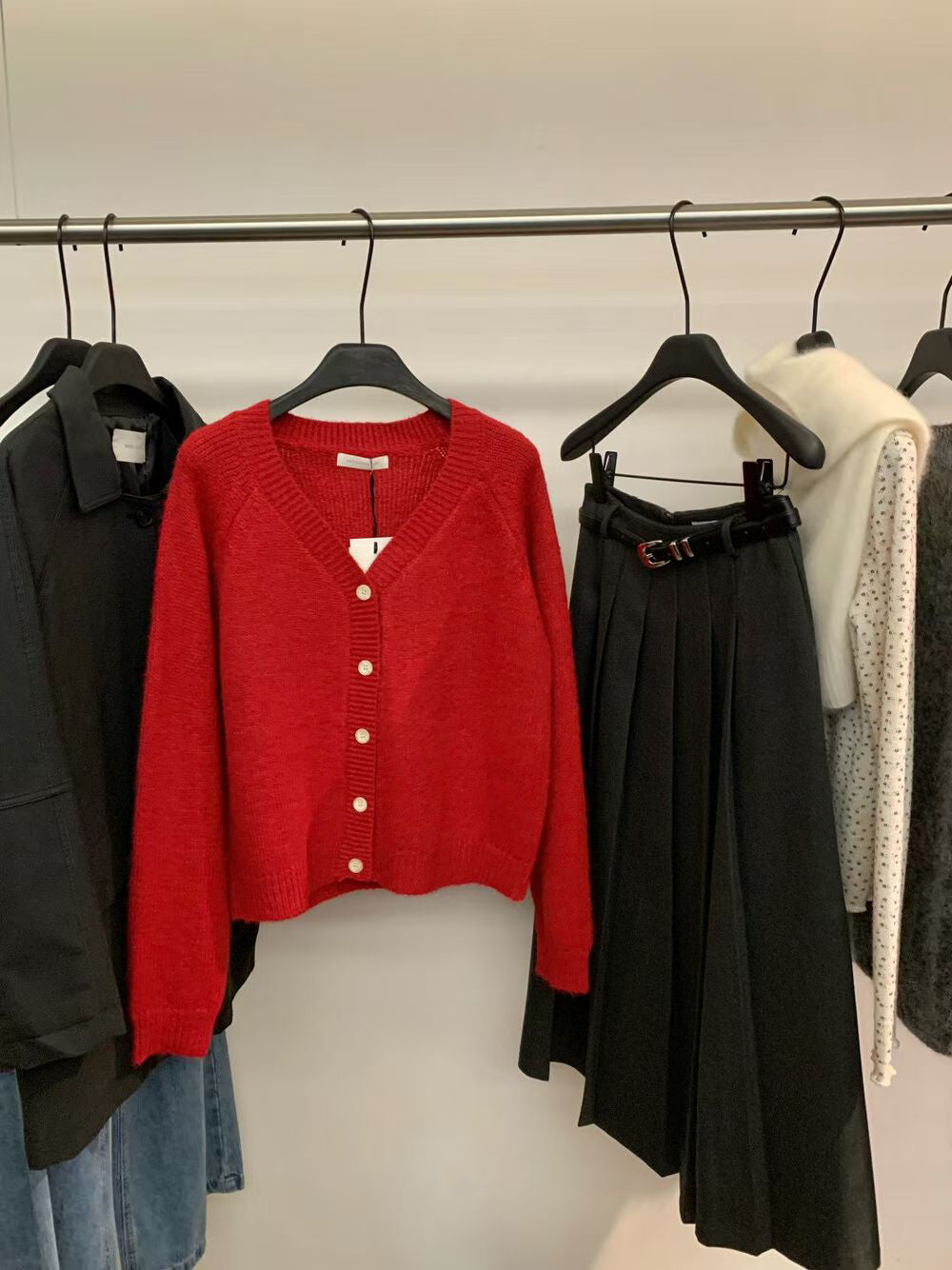 // 8%Wool慵懶感直坑紋邊CD