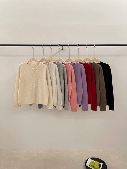 // 100%羊毛混點圓領CD