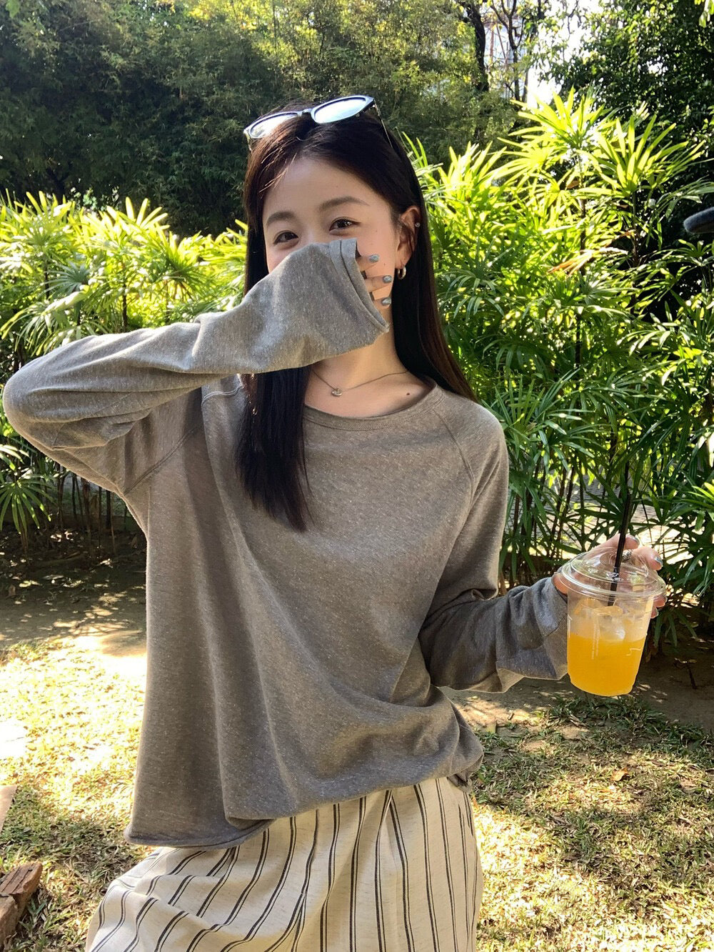 🍋‍🟩 質感超舒服不修邊插肩TEE