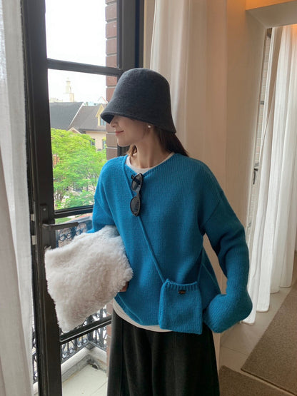 // 20%羊毛疏針圓領NT(連小袋仔)