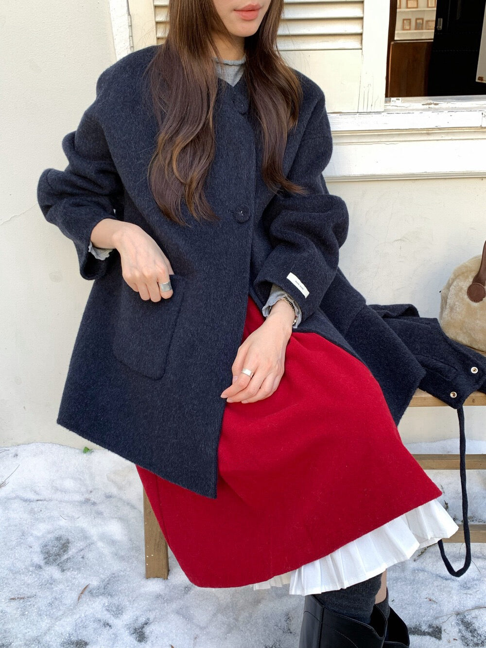 // 極高質20%alpaca+80%fine wool手工羊駝絨外套