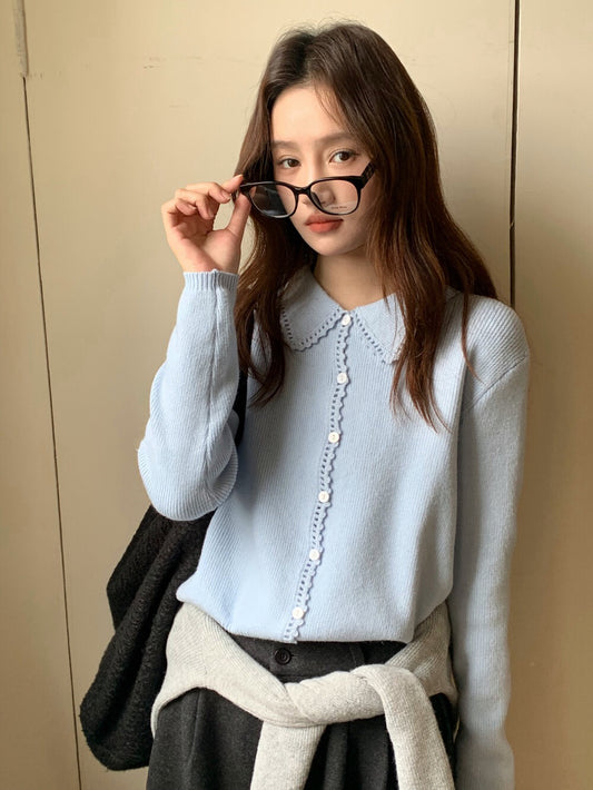 // 超美鈎花邊翻領開胸NT