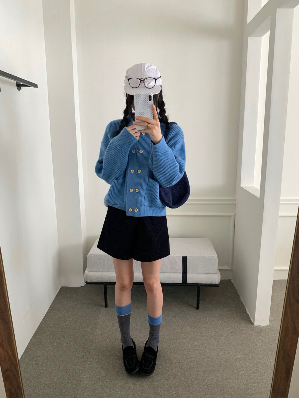 // 慵懶感雙排扣口袋翻領CD