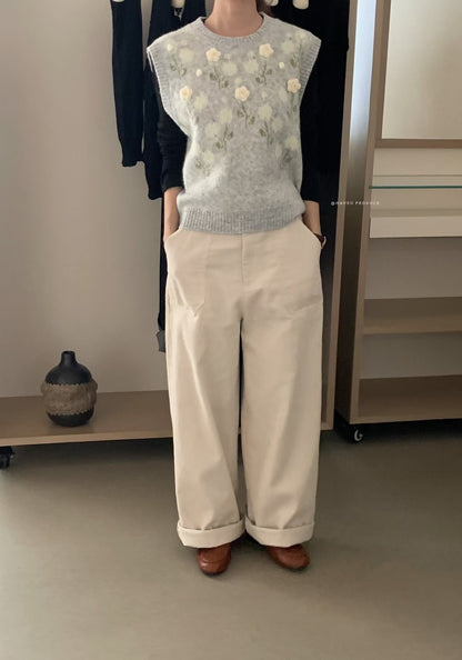 // 屬於秋冬的燈芯絨口袋長褲