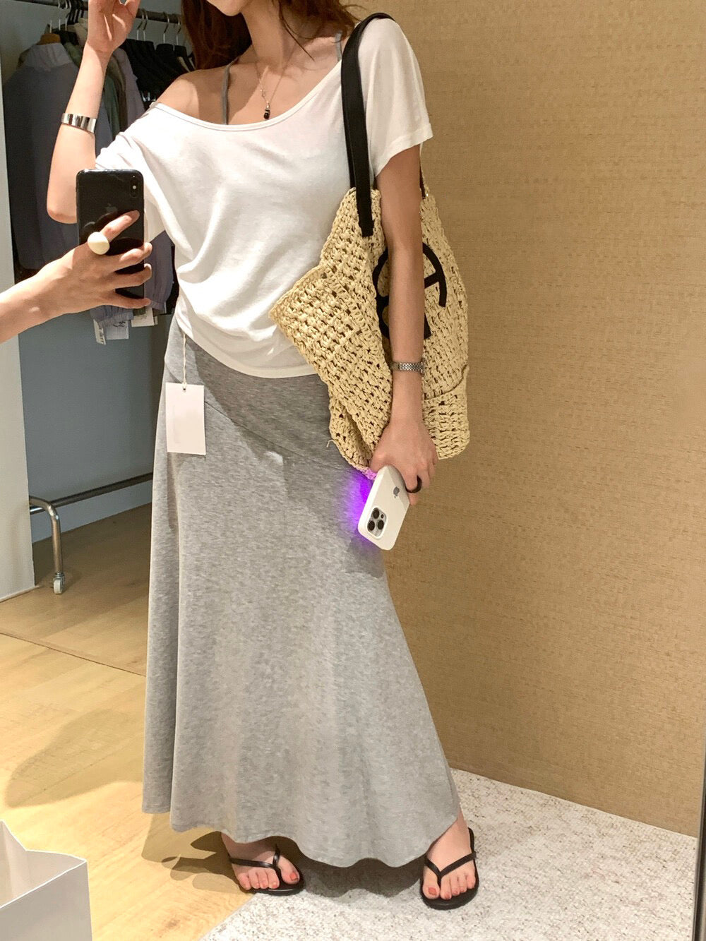 // 紙片人天絲棉超彈性吊帶OPS