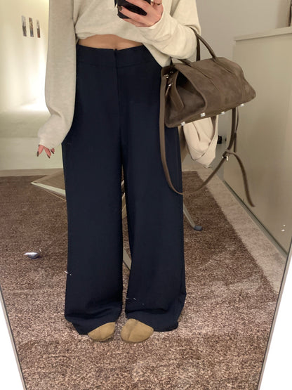 (現貨) // 超顯腿直光版垂感西褲