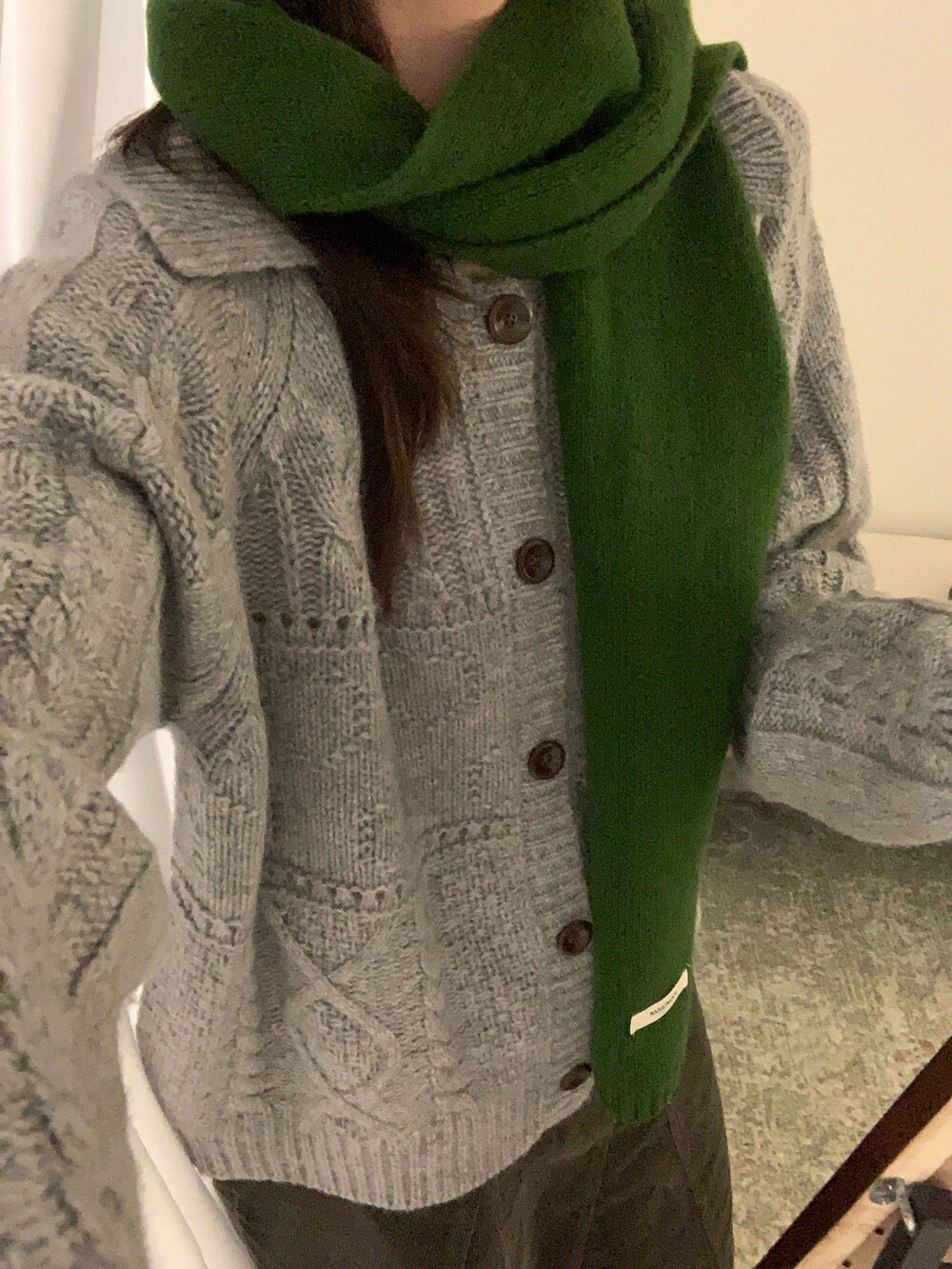 // 100%羊毛超美織紋翻領CD