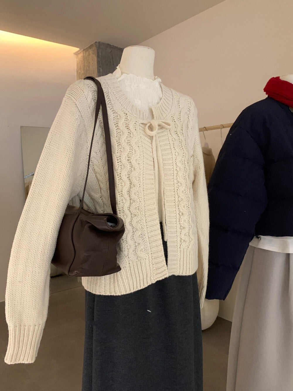 // 13%羊毛麻花綁帶CD