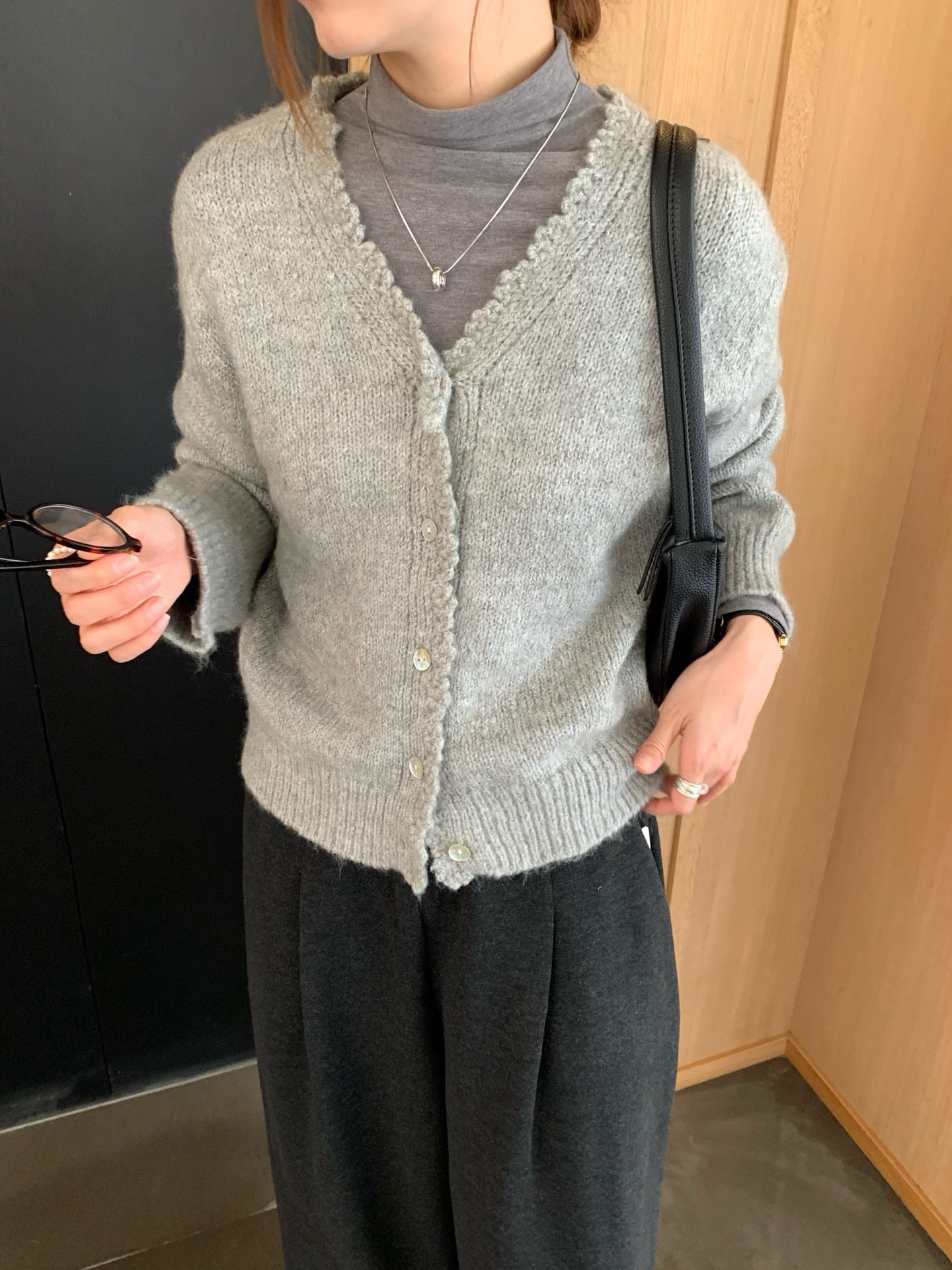 // 10%wool軟糯絨感鈎花邊CD