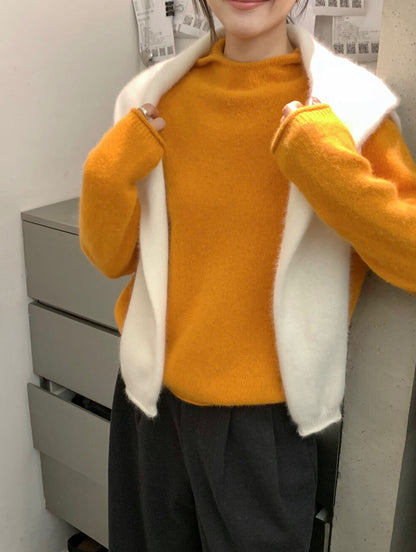 // 30%浣熊絨+30%羊毛保暖連帽毛衣