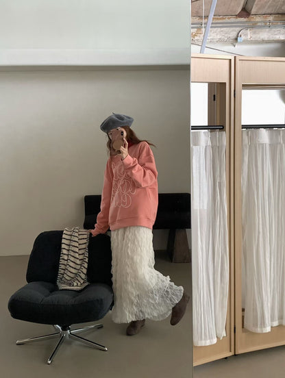 // 超大字母寬鬆版型衛衣