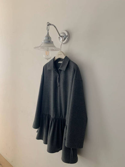 // 休閒運動風可束腰polo領OPS