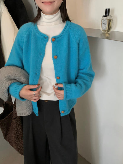 // 質感木質鈕扣落肩CD