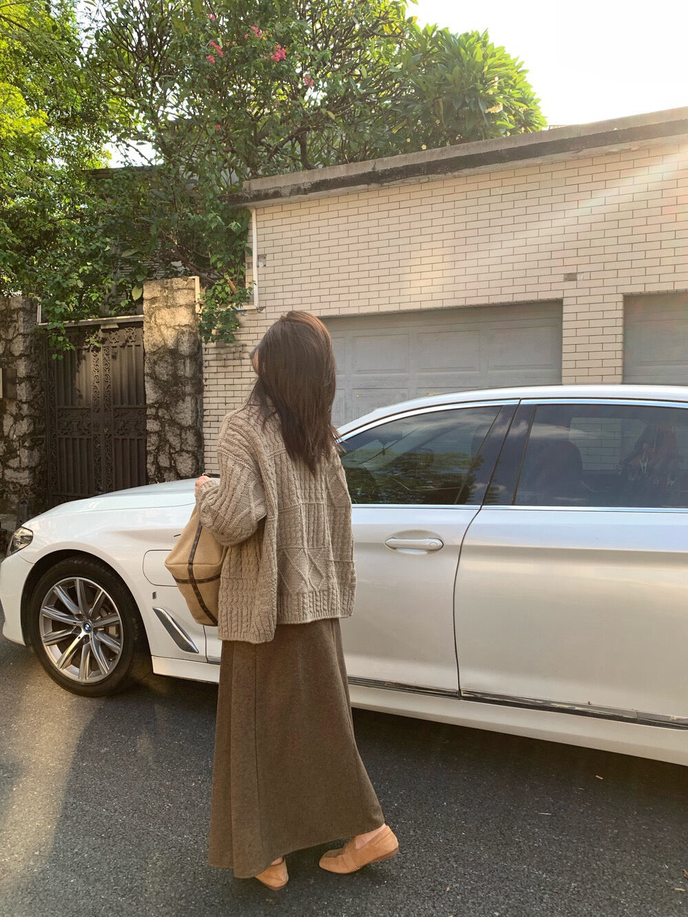 // 復古慵懶麻花紋翻領CD