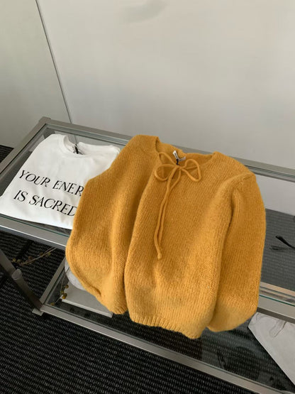 // 15%羊毛綁帶領bling bling毛衣