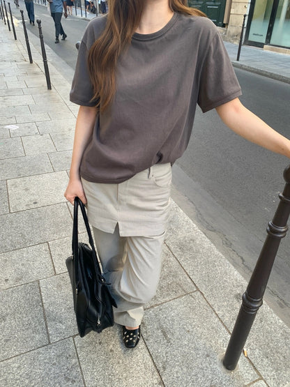 B57 / 15色基礎圓領磨毛短袖TEE