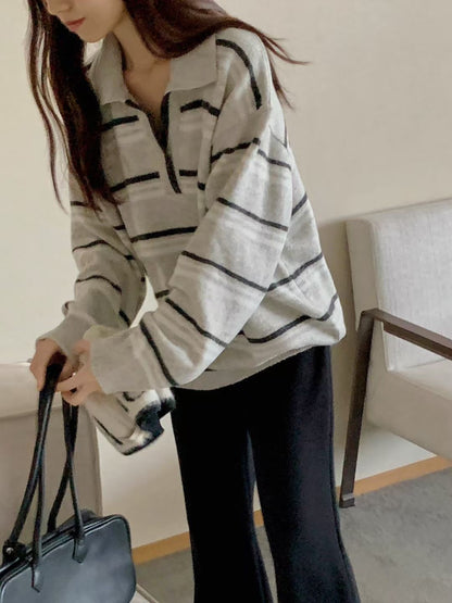 // 超韓小V翻領拼間NT