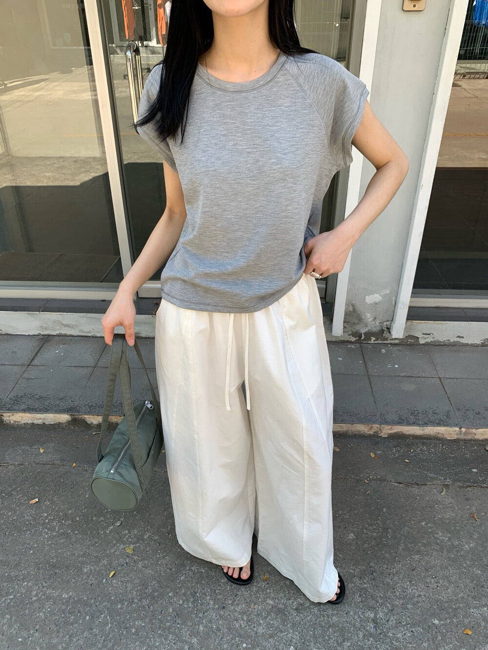 // 舒服度滿分lyocell棉小飛袖TEE