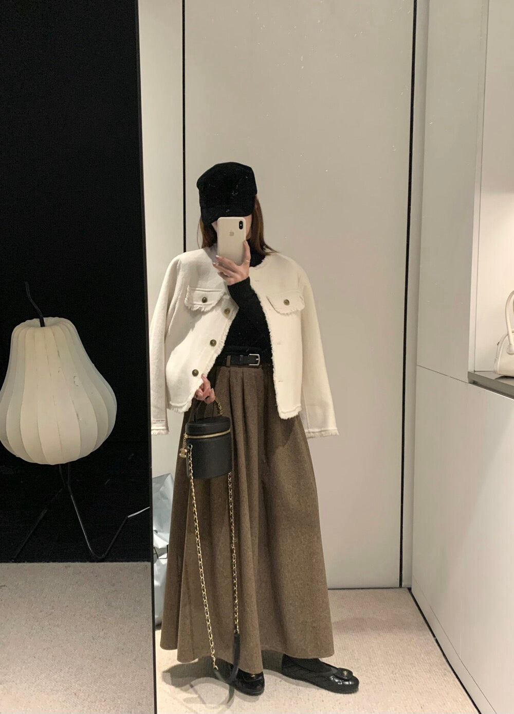 回饋價！// 氣質流蘇邊小香風100%羊毛雙面手工外套