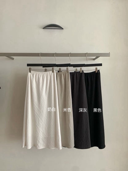 // 垂感肌理感微A顯瘦SK