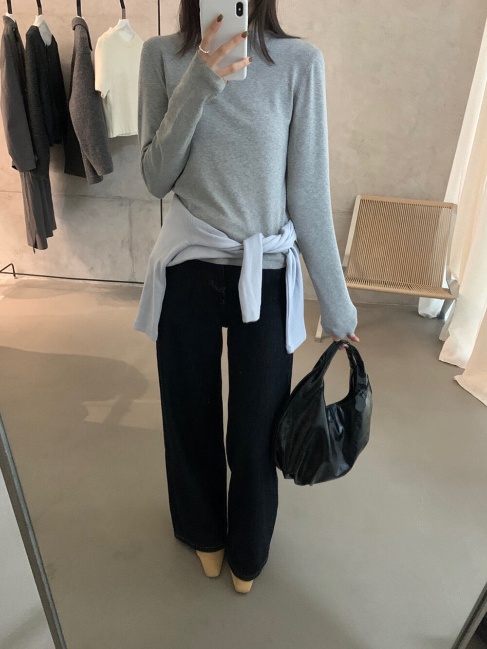 // 12色親膚秋冬百搭彈性TEE