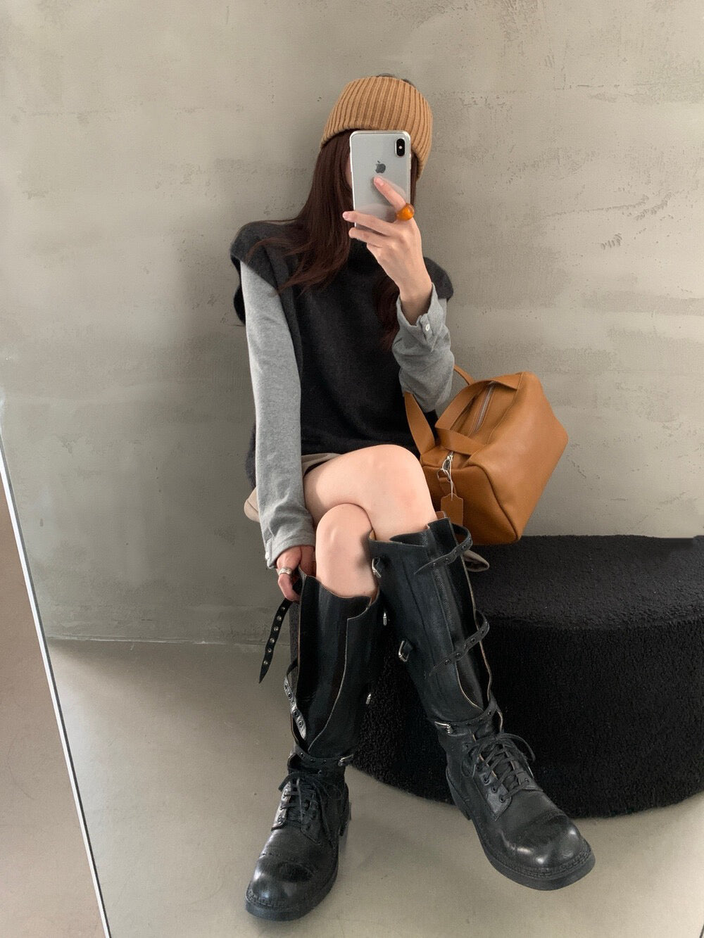 // raccoon+wool垂垂領疊穿必入小短袖NT