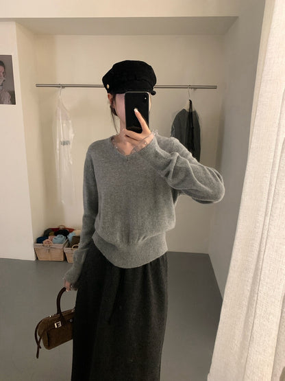 // 5%羊毛拼接lace+釘珠V領NT