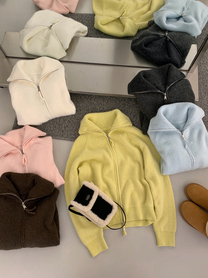 // 10%兔毛連糯拉鍊CD