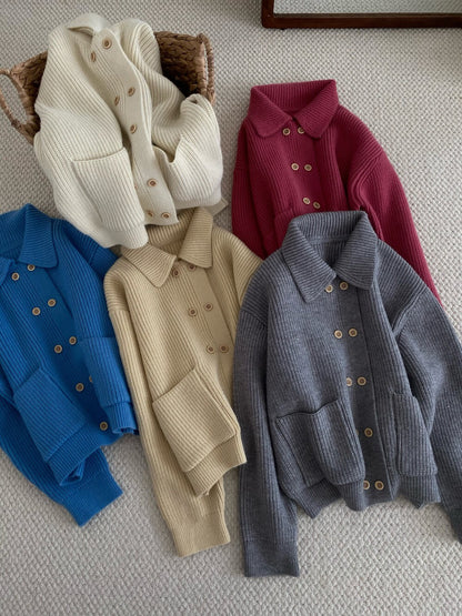 // 慵懶感雙排扣口袋翻領CD