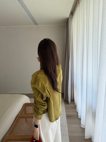 // 高級感真絲絲絨短款SH