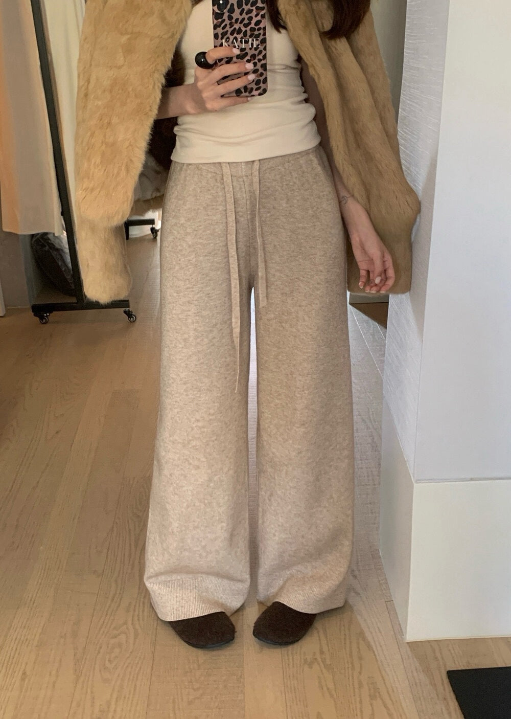 // 萬能百搭顯瘦針織休閒褲