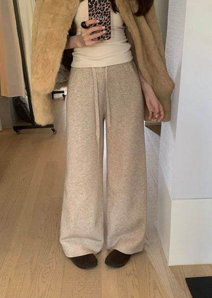 // 萬能百搭顯瘦針織休閒褲