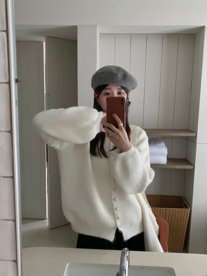 // 6%綿羊毛慵懶圓包扣CD(連單肩袋)