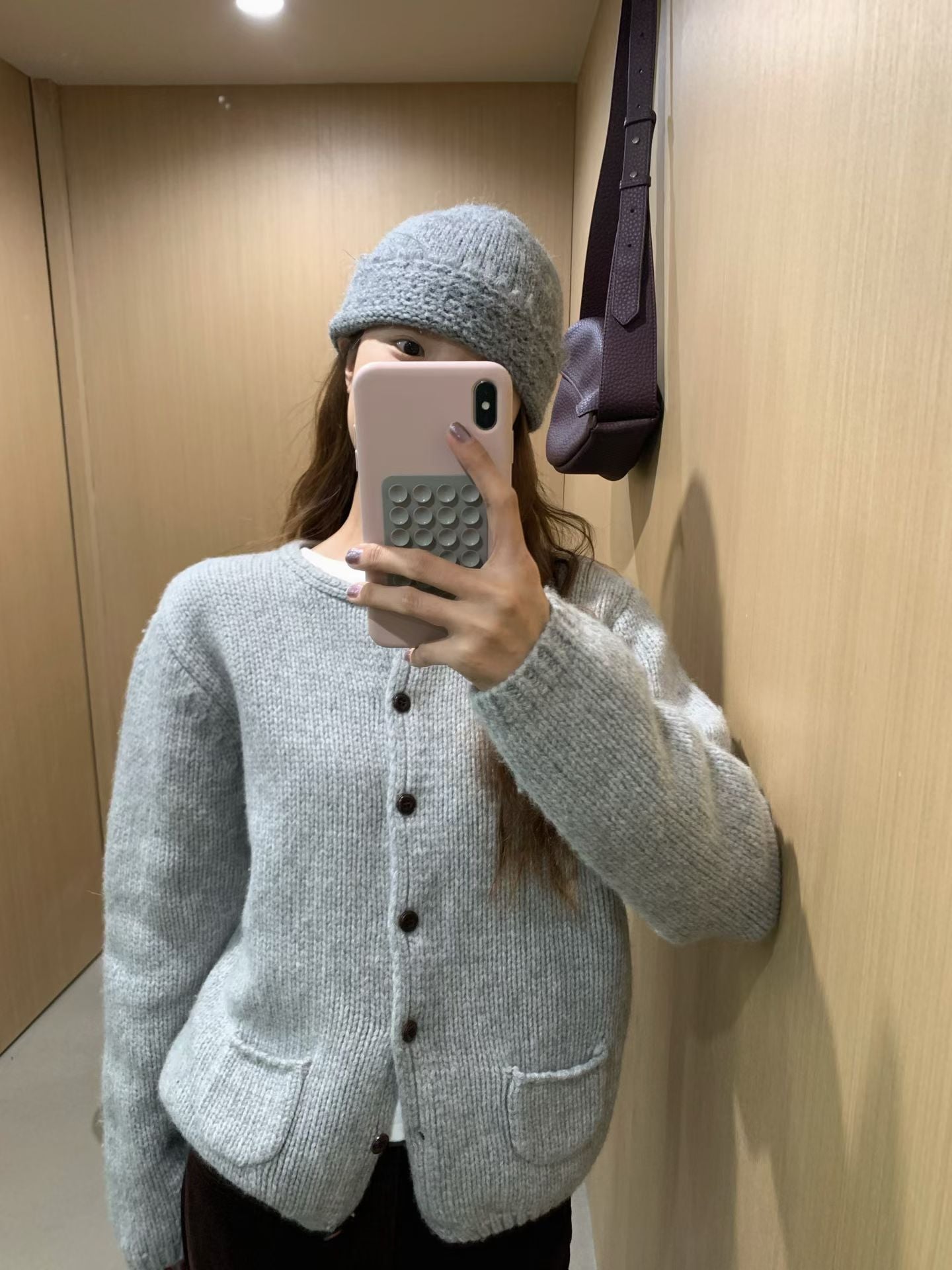 // 100%羊毛可愛弧邊小口袋CD