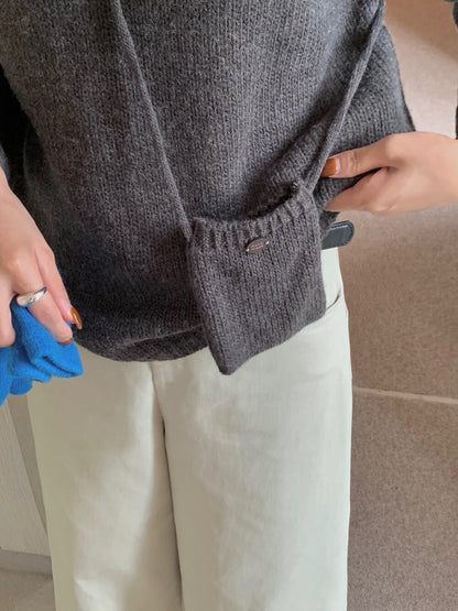 // 20%羊毛疏針圓領NT(連小袋仔)