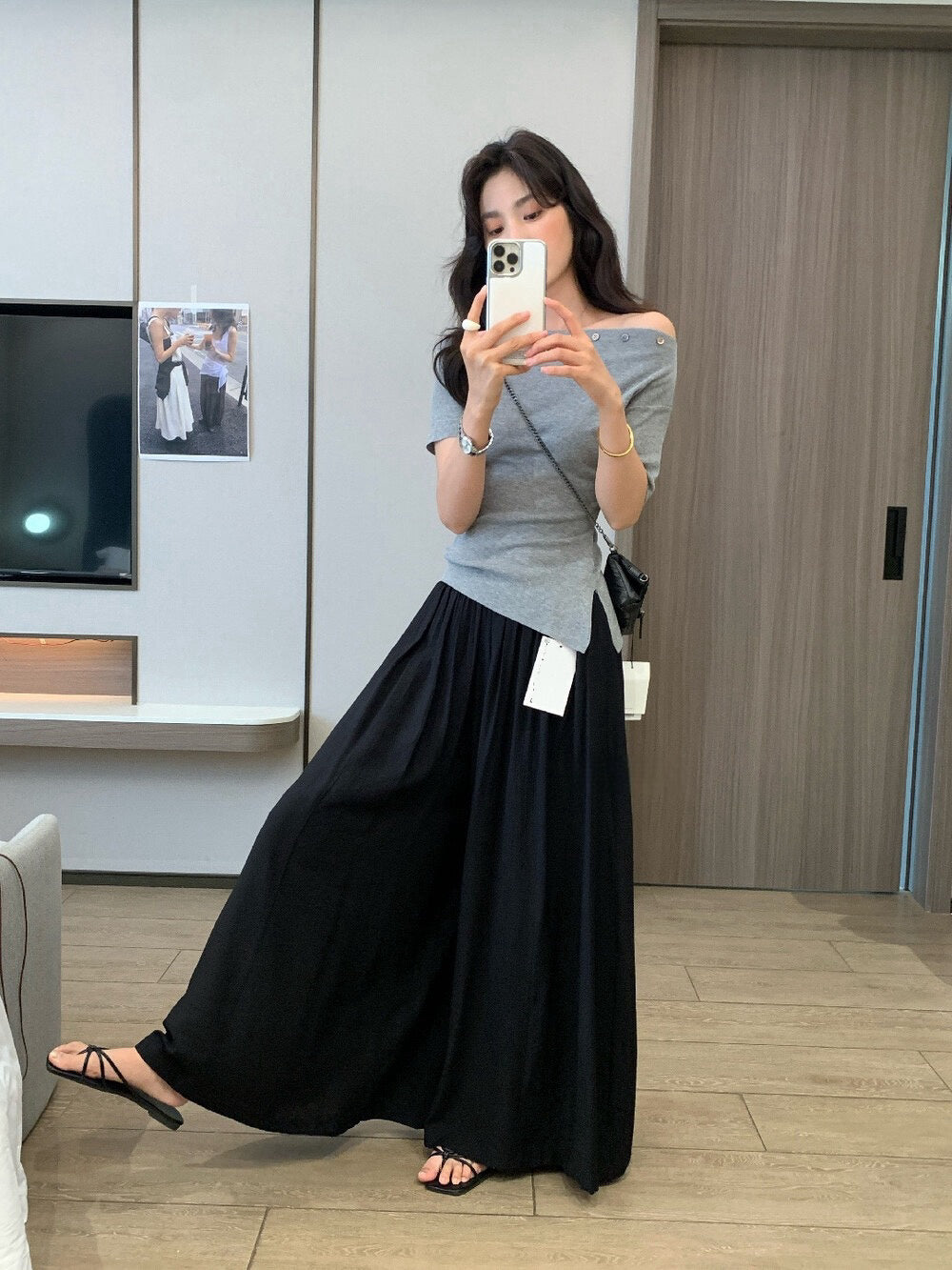 // 冰爽感鬆弛感休閒闊褲