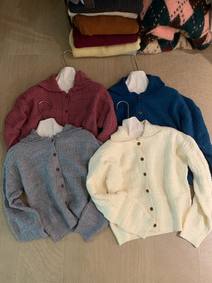 // 四色肌理感織紋翻領CD