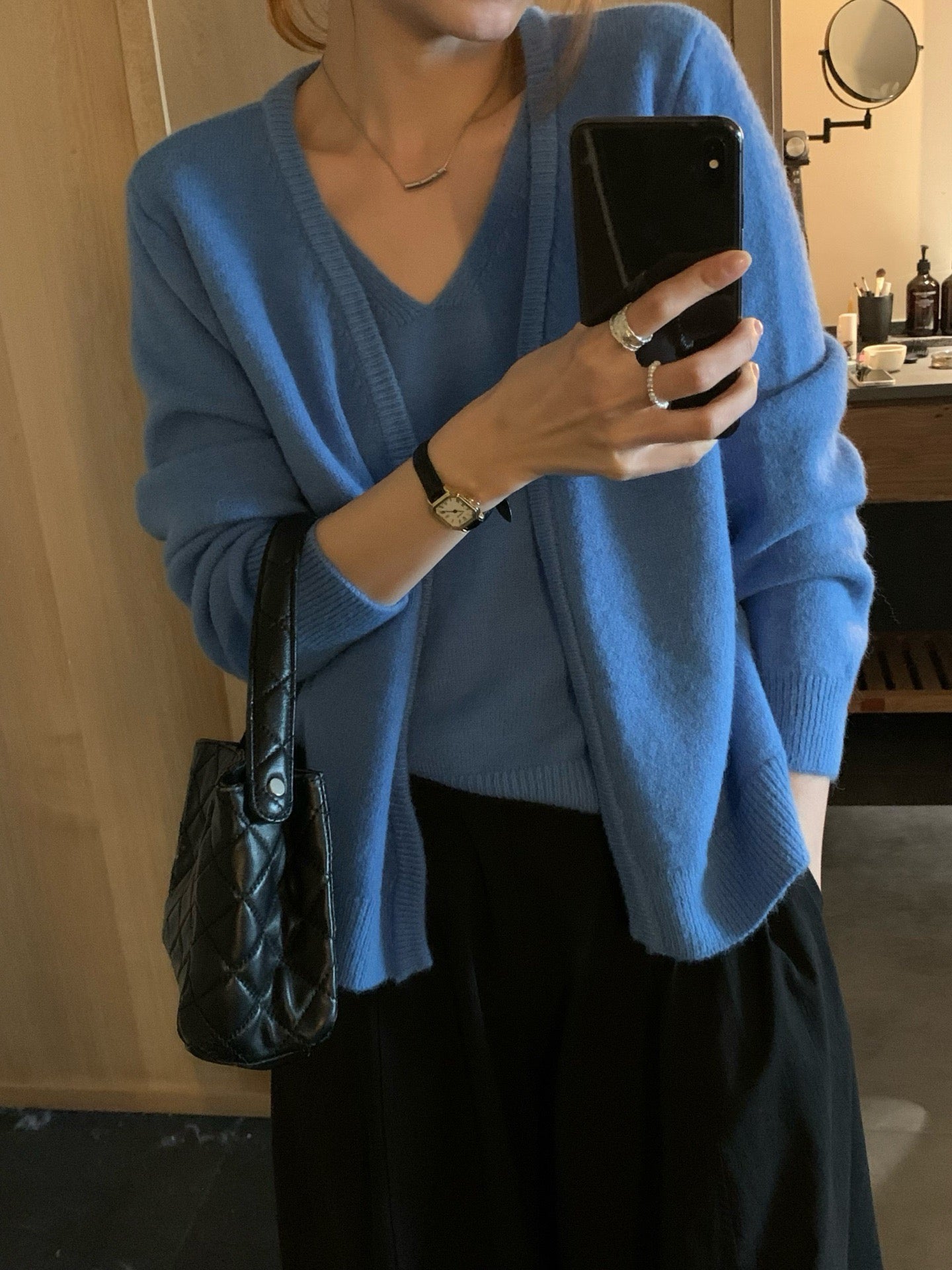 (部分現貨) // 超soft 5%羊毛背心+外套兩件套