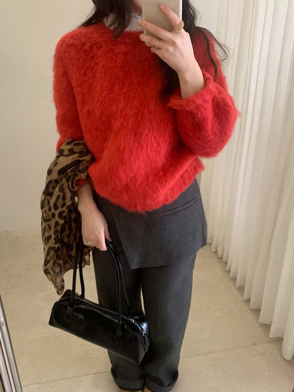 // 溫柔拉毛軟糯感毛衣