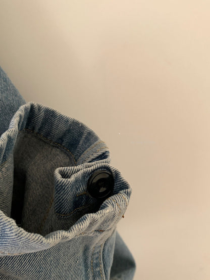 // 慵懶寬鬆超韓牛仔外套