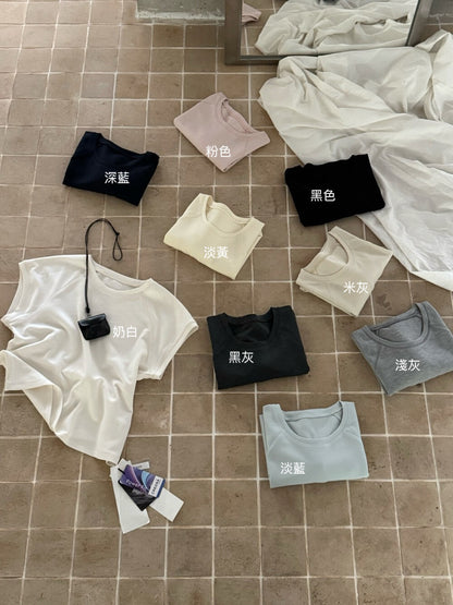 // 舒服度滿分lyocell棉小飛袖TEE