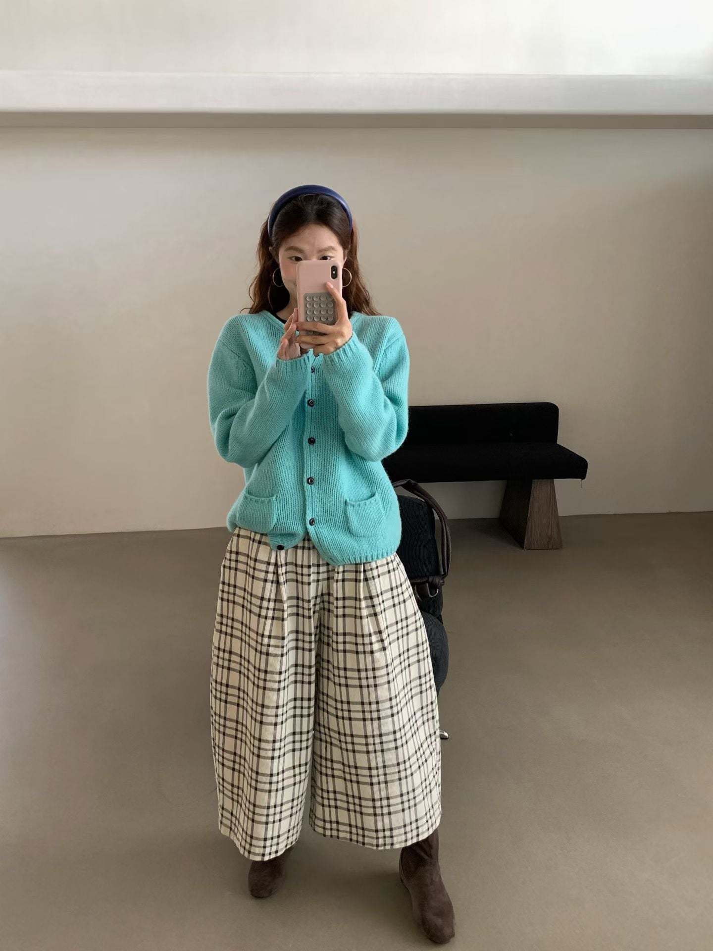 // 100%羊毛可愛弧邊小口袋CD