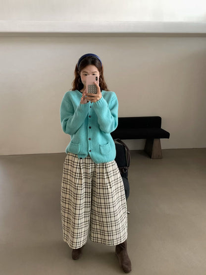 // 100%羊毛可愛弧邊小口袋CD